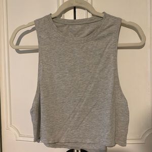Cropped lululemon tank with cutout